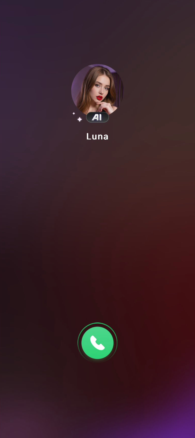 AI Lover chat screen