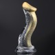 8.5 Inch Cobra Monster Dildo Strong Suction Cup Black / Gold