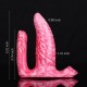 Flora| 5.31 Inch Double Penetrator Silicone Tentacle Dildos with Vibe