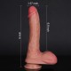 9 Inch Vibrating & Rotating Suction Up Realistic Dildo With Big Balls