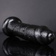11 Inch XXL-sized Realistic Suction Cup Dildo - Black