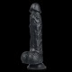 8.5 inch Wireless Thrusting and Rotating Black Dildo