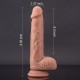 8 Inch Dual Density Realistic Suction Cup Dildo